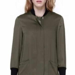 SOIA & KYO Sz M Bia  Bonsai Colour 100% Modal Zipper Closure Coat